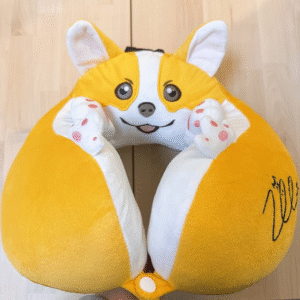 可愛肉毛舒適頸枕/旅行頸枕